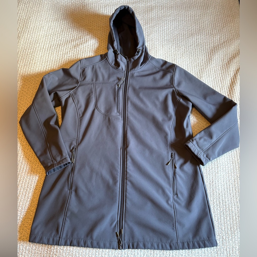 Natural Reflections Bass Pro Blue Hooded All Weather Coat